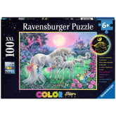 Ravensburger - Eenhoorns In Het Maanlicht - 100 Stukken - Puzzels